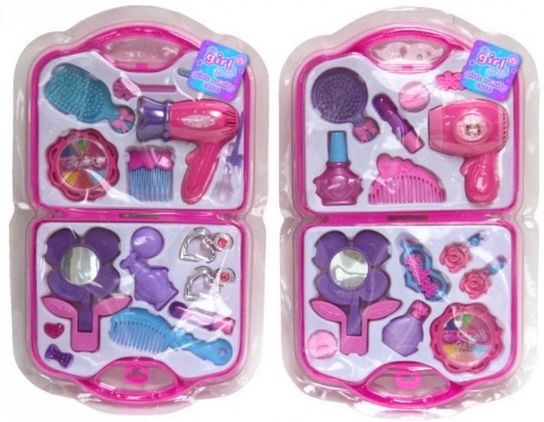 Vanity Beauty Cosmetic Bag Carry Case Hair Dryer Make Up Gift Set