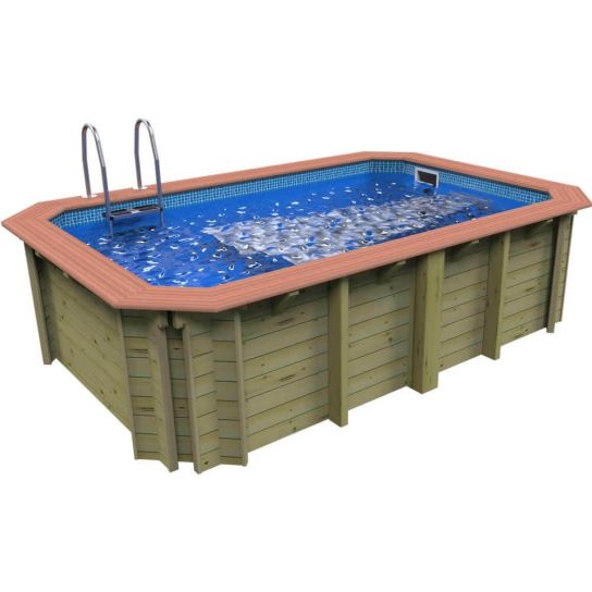 Wooden Exercise Pool With X-Stream Duo Swim Jet - 2.4m x 3.9m