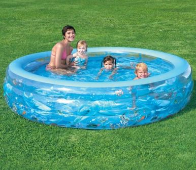 Deluxe Crystal Paddling Pool 90in