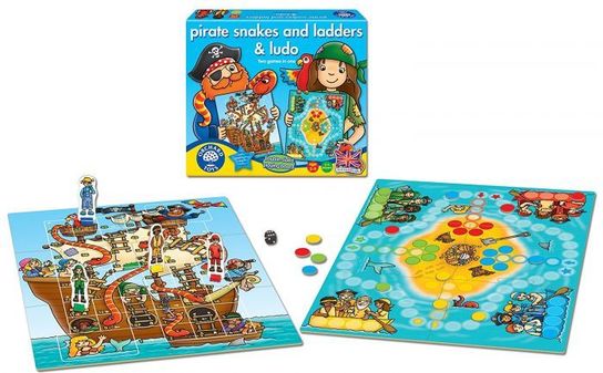 Pirate Snakes and Ladders & Ludo by Orchard Toys