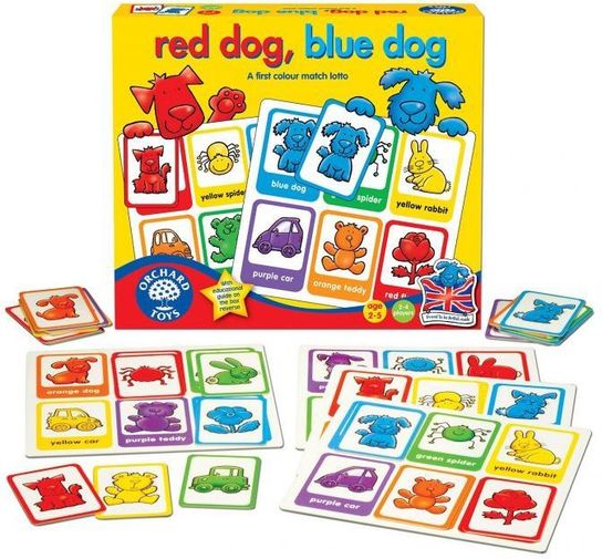 Orchard Toys Red Dog, Blue Dog 