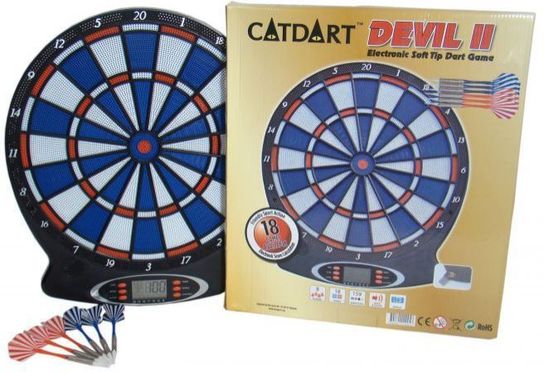Devil II Electronic Dartboard With Sound Effects & LCD Display
