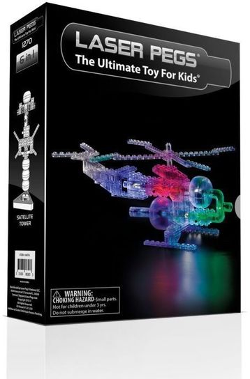 Laser Pegs Helicopter- 6 in 1 Kit