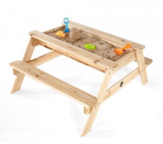 Wooden Sand and Picnic Table