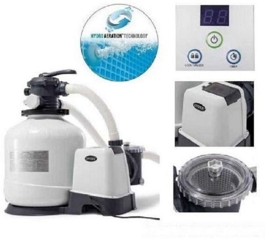 Intex Ultra XTR Rectangular Frame Pool Set 32ft x 16ft x 52in with Sand Filter - 26374NP 