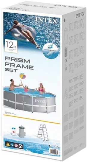 Intex Prism Metal Frame Round Pool 12ft x 39in (3.66M X 99CM )  - 26716NP / 26716UK 