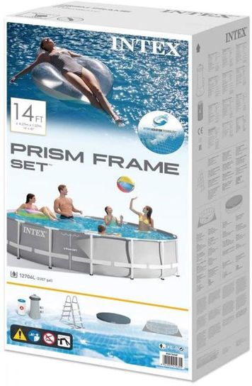 Intex Prism Metal Frame Round Pool 14ft x 42in - 26720NP