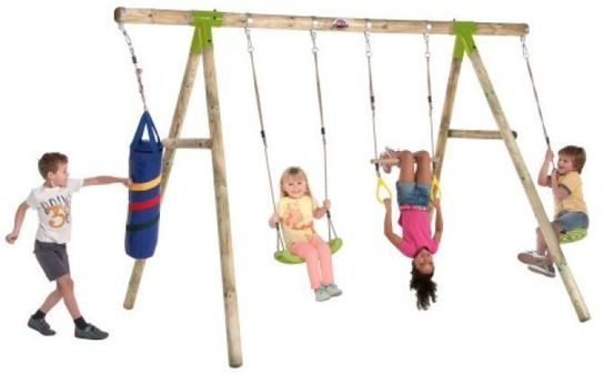 Capuchin Wooden Garden Swing Set