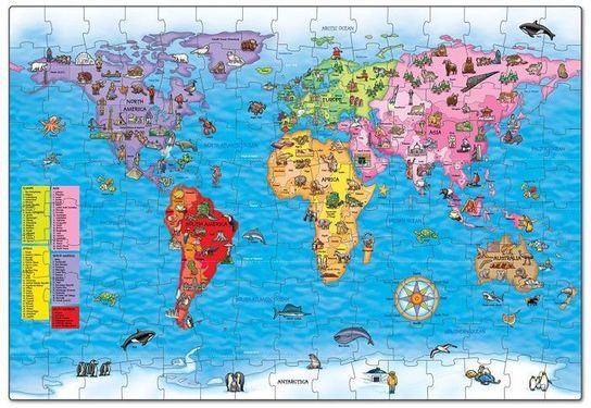 Orchard Toys World Map Puzzle and Poster 