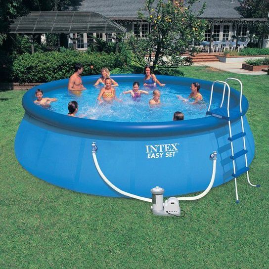 Easy Set Inflatable Pool Package - 18ft x 48in by Intex