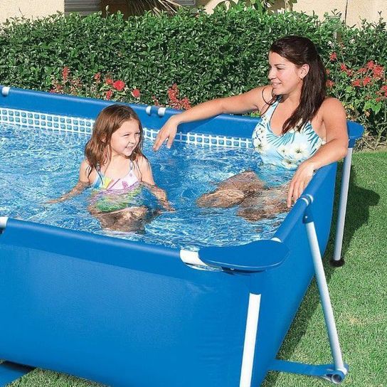 Rectangular Metal Frame Pool - 9ft 10in x 6ft 6.75in x 29.5in (No Pump) by Intex