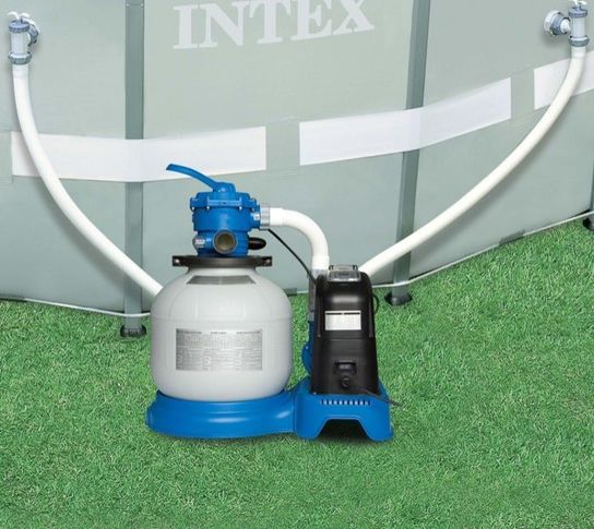 1600 Gall/Hr Krystal Clear Sand Filter Pump Saltwater System by Intex