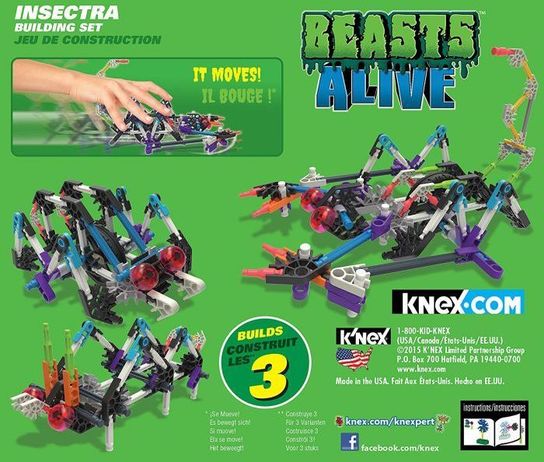 K'NEX Beasts Alive Insectra Building Set 