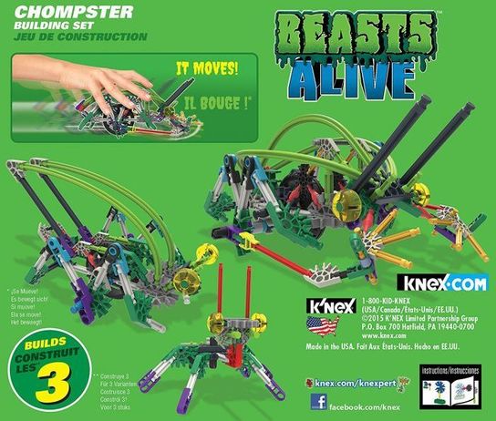 K'NEX Beasts Alive Chompster Building Set 