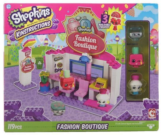 Shopkins Kinstructions Shopping Pack Fashion Boutique Building Set