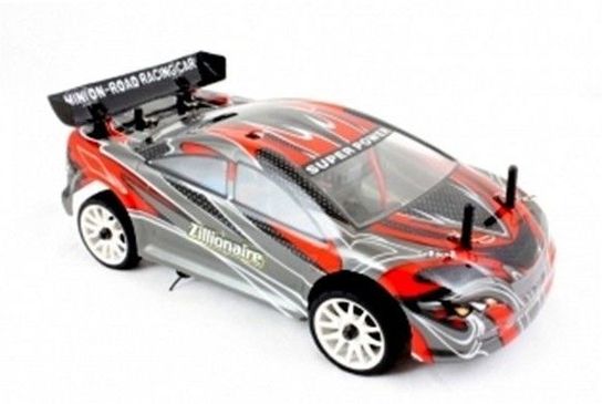 Radio Controlled 1:16 Electric 7.2v Road Warrior Road Car Red Carbon