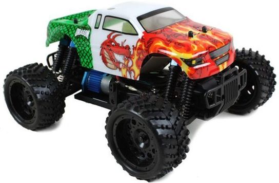 Radio Controlled 1:16 Electric 7.2v Licenced Monster Truck Red Dragon