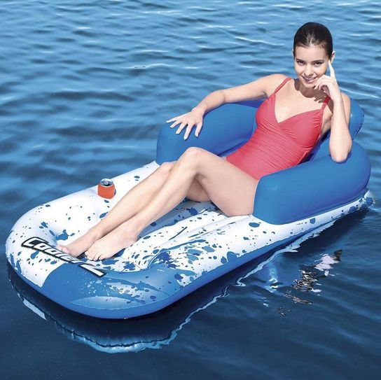 Bestway CoolerZ 63.5in x 33in/1.61m x 84cm Cool Blue Pool Lounger 
