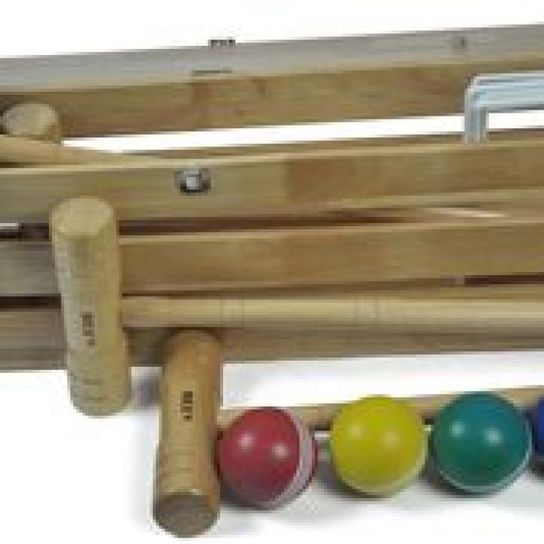 Croquet Pro 4 Mallet And Wooden Box