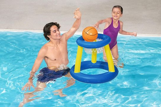 Splash N Hoop Inflatable Basketball Swimming Set