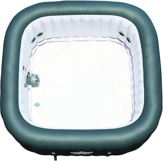 Lay-Z-Spa Hawaii HydroJet Pro Square Inflatable Portable Hot Tub Spa