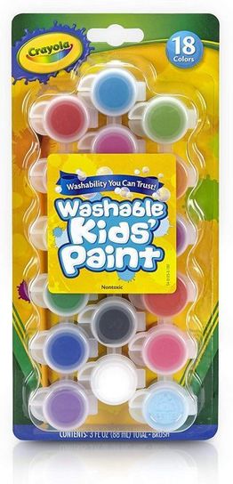 Washable Kids Paint by Crayola - Pack of 18