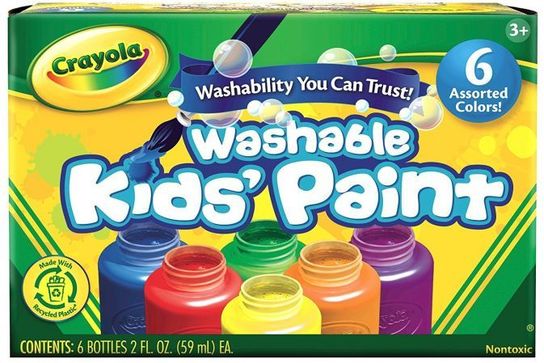 6 Washable Kids Paint by Crayola