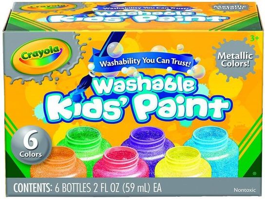 Paint and Clay Washable Metallic Paints by Crayola