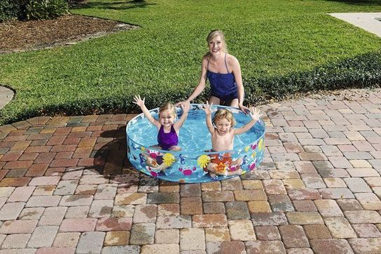 Fill-N-Fun Paddling Pool - , Blue - 48in x 10in by Bestway