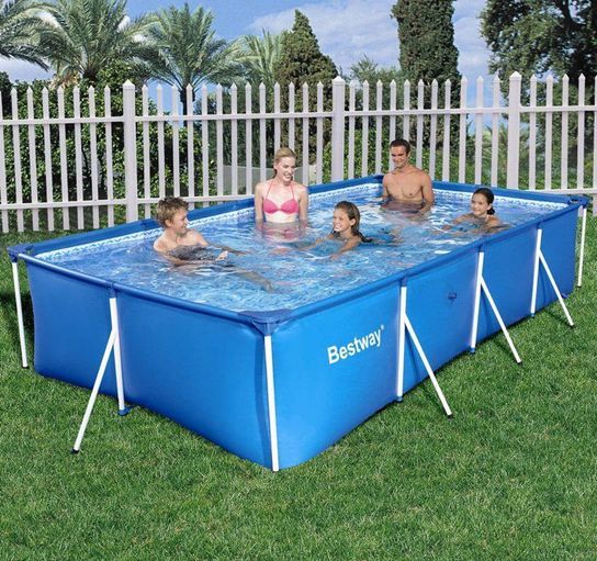 Rectangular Frame Paddling Pool 157" - 56405 (No Pump)