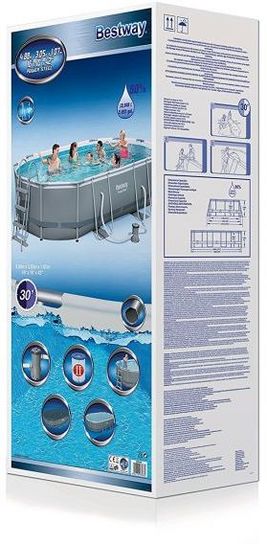 Power Steel Pool - 56448 - 16ft x 10ft x 42in by Bestway