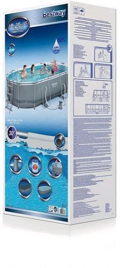 Bestway Power Steel Pool 16ft x 10ft x 42in - 56448 - Rectangular Pools