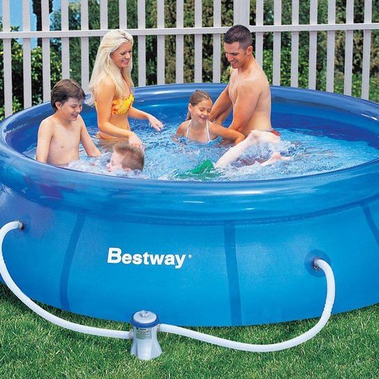 Fast Set Round Inflatable Pool - 57266 - 10ft x 30in (No Pump) by Bestway