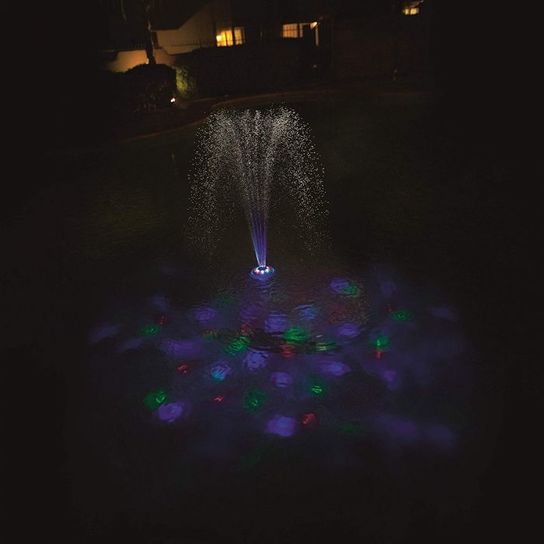Floating LED Illuminated Water Fountain 18.5cm