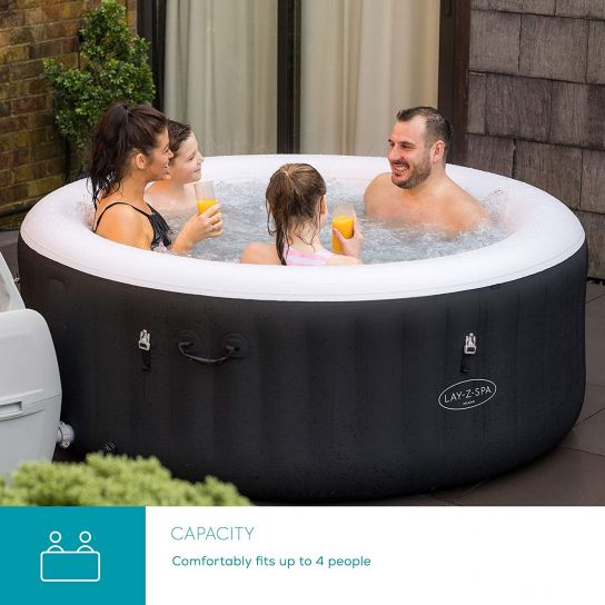 Lay-Z-Spa Miami Hot Tub Inflatable Spa with Freeze Shield Technology