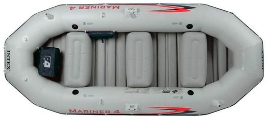 Intex Mariner 4 Inflatable Dinghy Boat With Oars and Pump
