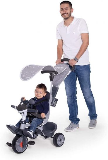 Smoby Baby Driver Comfort Grey Tricycle