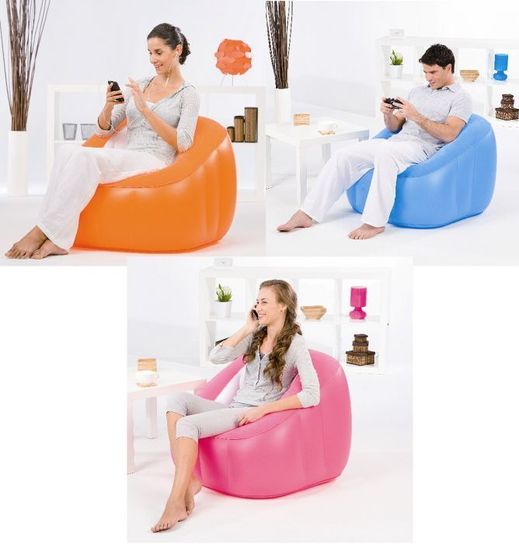 Comfi Cube Blue Inflatable Chair