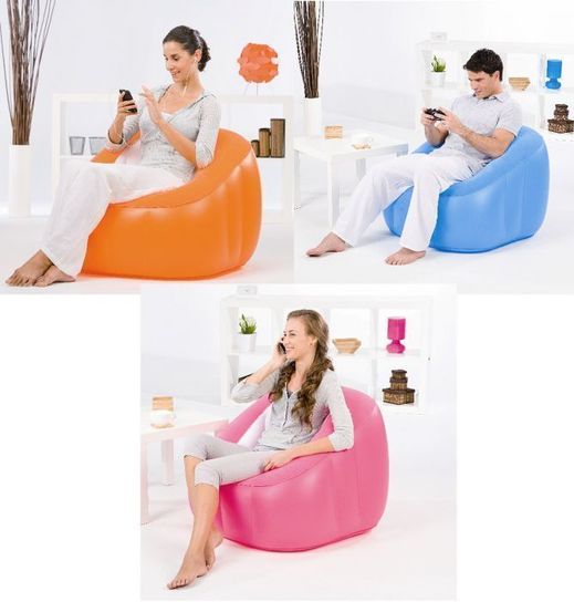 Comfi Cube Pink Inflatable Chair