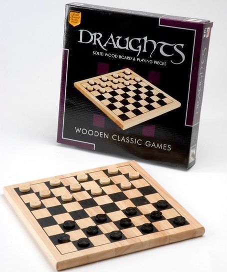 Draughts Deluxe Wooden Game
