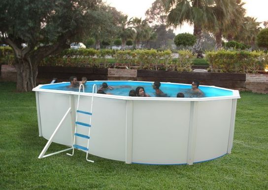 White Coral Prestige Oval Steel Pool - 5.5m x 3.66m x 1.2m