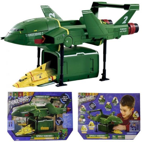 Thunderbirds TB2 With TB4 Official ITV Licensed Playset