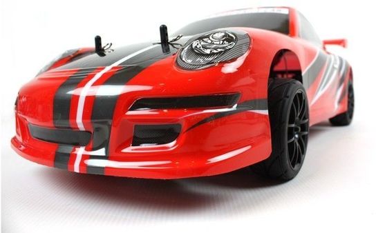 Radio Controlled Nitro Powered 1:10 Scale Porsche - Red