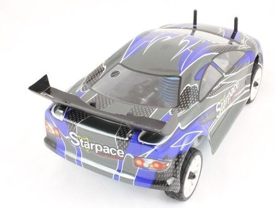 Radio Controlled 1:16 Nitro Road Warrior Car 9116 - Carbon Blue