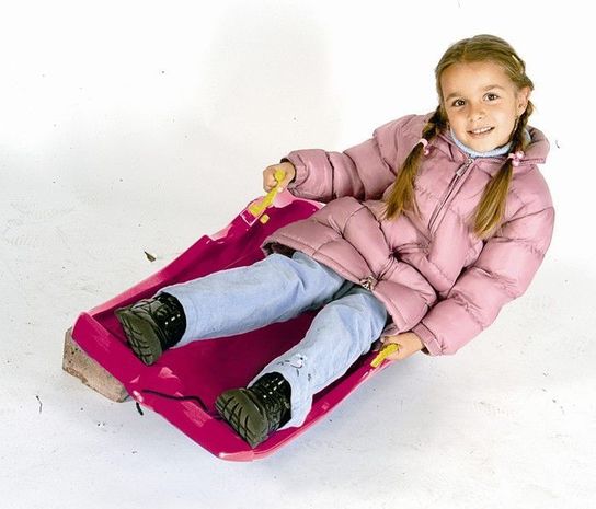 Snow Spider Pink Sledge Toboggan