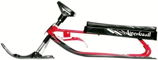 Snow Bike Red Sledge Toboggan 