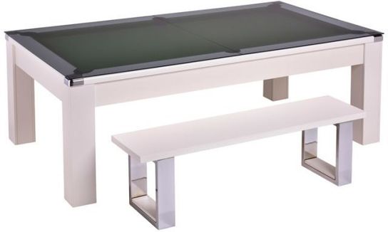Avant Garde White Diner Freeplay 6ft Slate Bed Pool Table