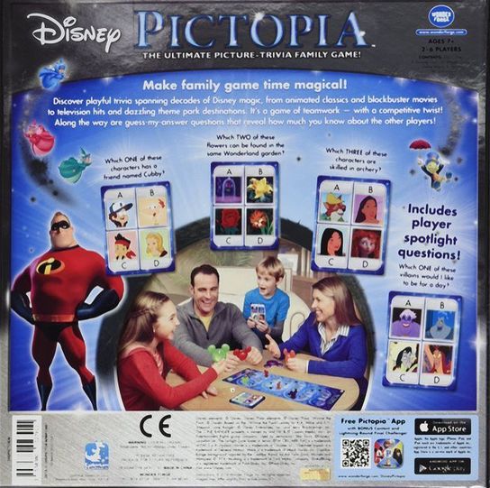 Disney Pictopia Trivia Card Game