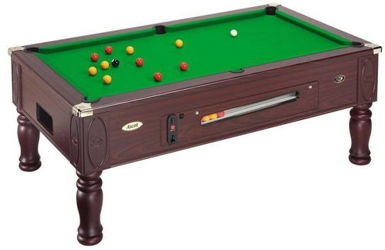 Ascot Coin Operated Slate Bed Pool Table 6ft