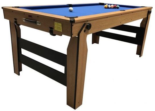 6ft Rolling Lay Flat Pool Table by BCE